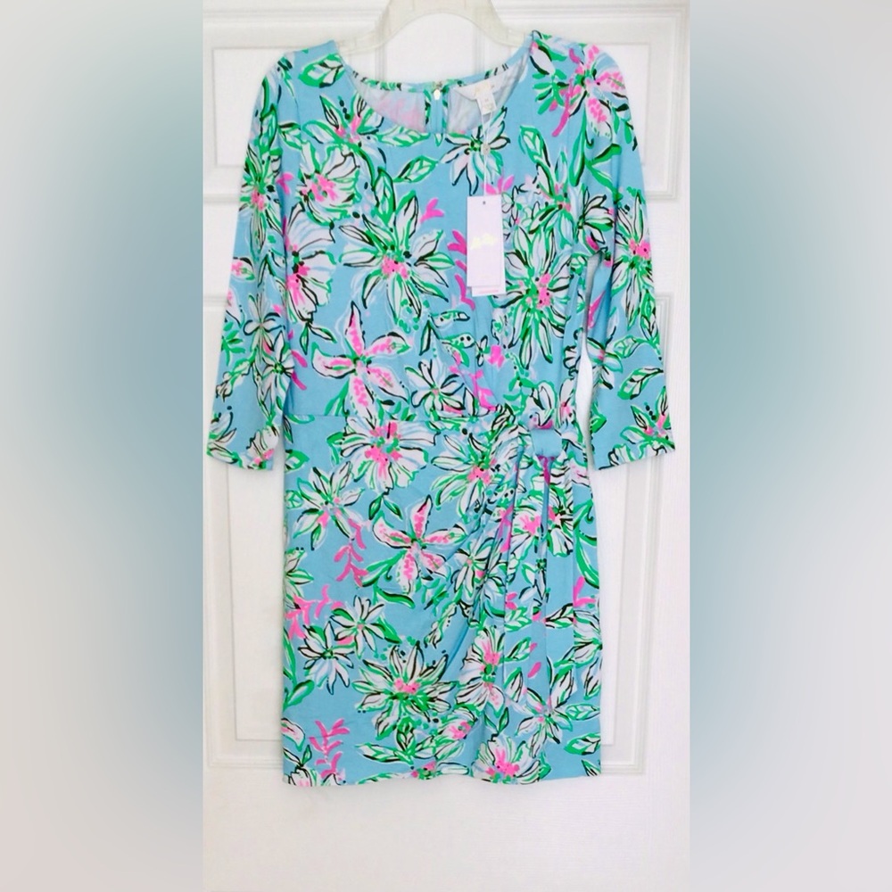Lilly Pulitzer Blaise Romper Dress-Multi Sun Of A Bun 3/4 Sleeves-New In Pack
